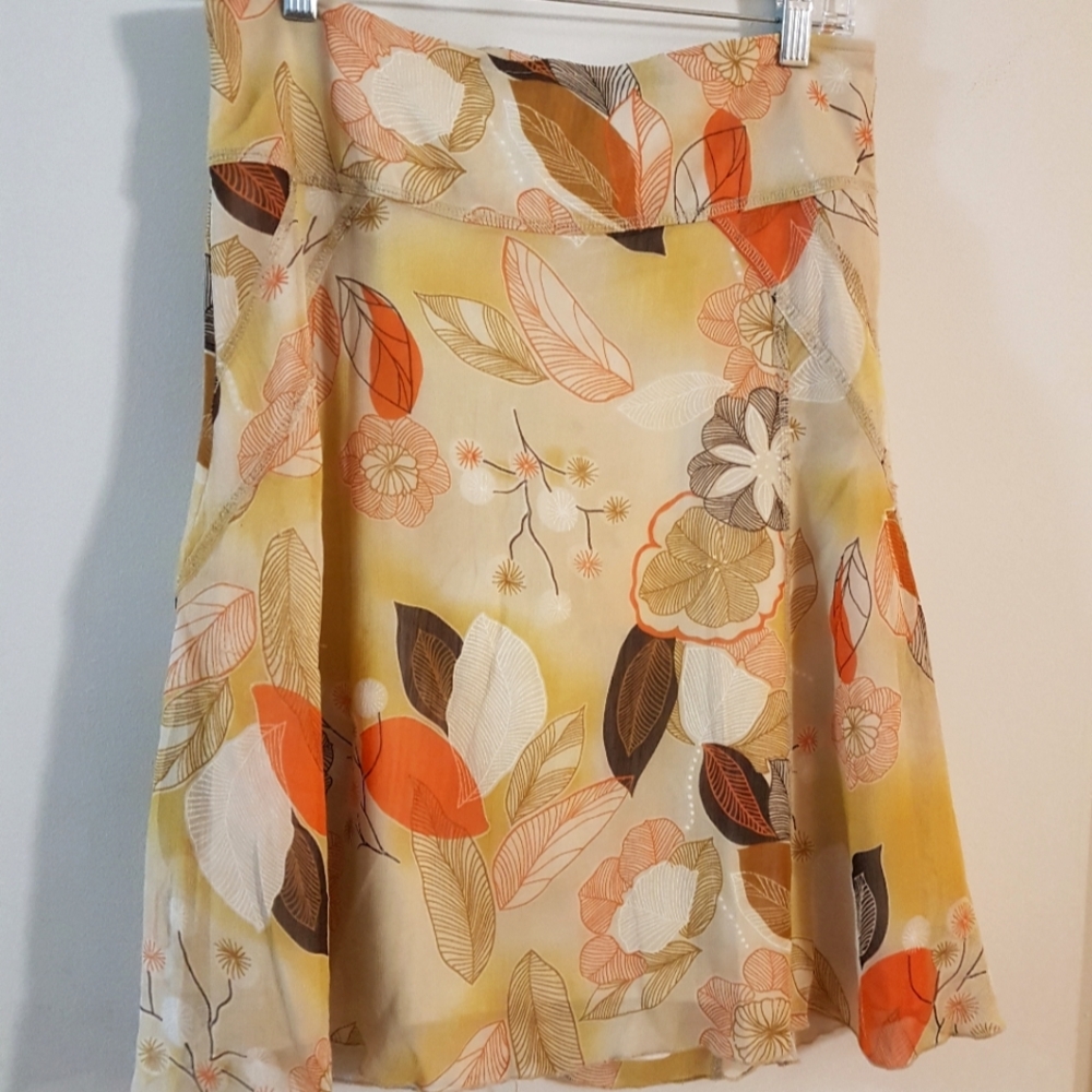 Fall Pastel Hues Suzy Midi Skirt